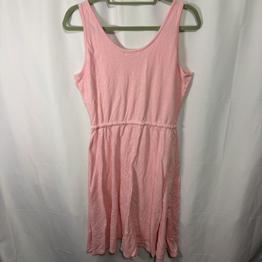 Style & Co Women's Drawstring-Waist Cotton Knee Length Dress Pink Medium - Picture 7 of 7